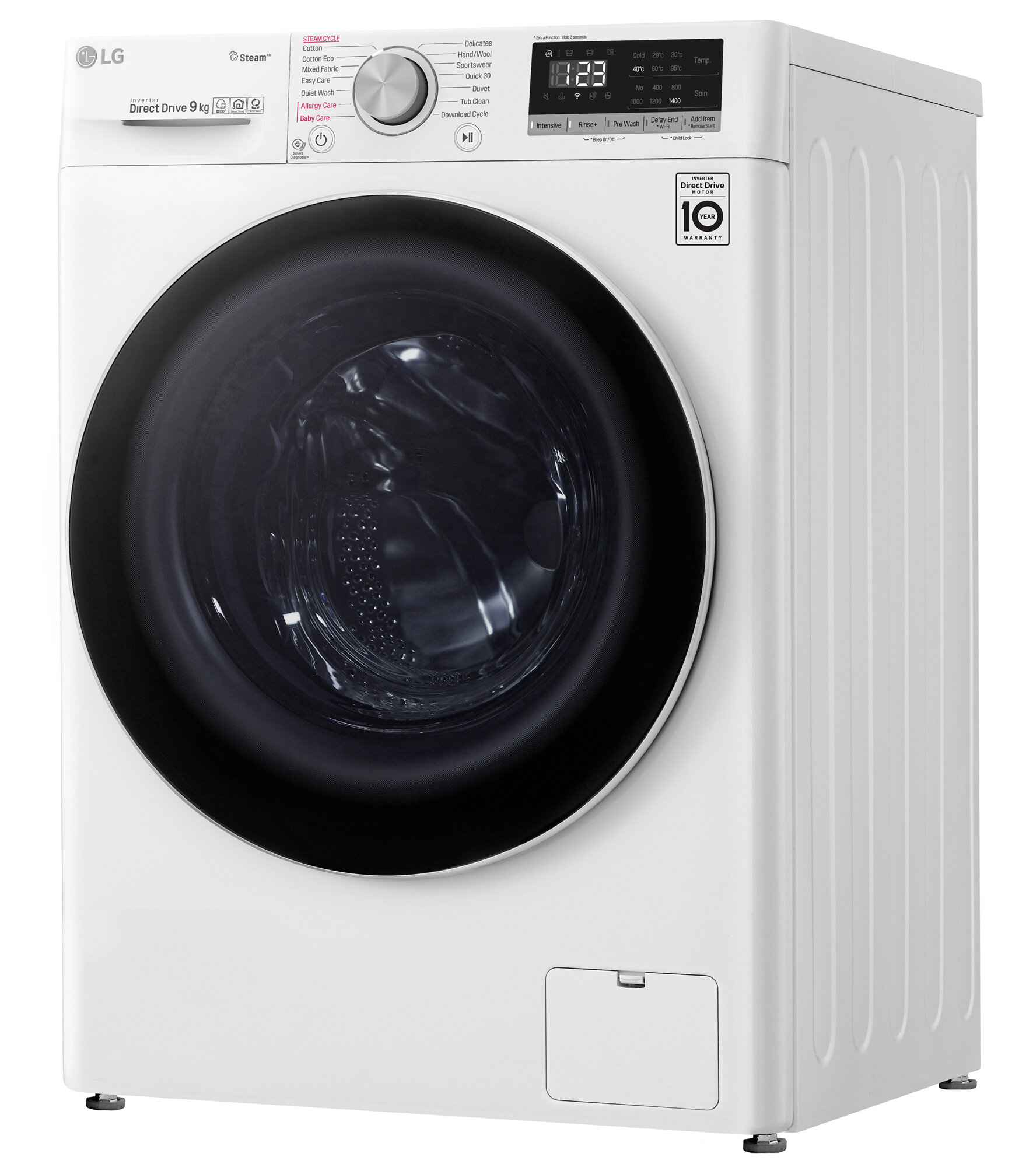 Lg 9kg Front Load Washing Machine With Steam Wv5 1409w P And S